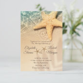 スターフィッシュサンドビーチ結婚式 招待状 (スタンド正面)