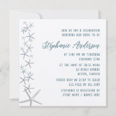 スターフィッシュシャンパンブライダルシャワー招待状 招待状 (裏面)