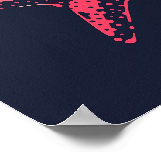 スターフィッシュシークリーチャープリント |スターフィッシュプリント ポスター (角)