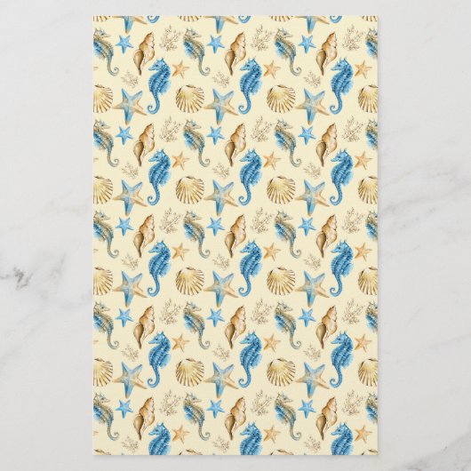 🐚スターフィッシュシーシェルアイボリー&ブルーソープラップ (裏面)