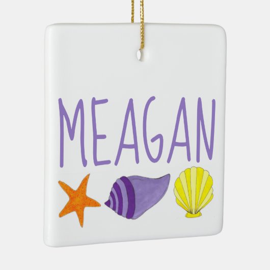 スターフィッシュシーシェルズシーショアビーチハウスバカンス セラミックオーナメント (右)