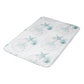 スターフィッシュシーシェルビーチエレガント海モダン岸 バスマット (アングル)