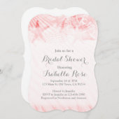 スターフィッシュシーシェルビーチブライダルシャワー招待状 招待状 (正面/裏面)