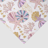 スターフィッシュシーシェルブルーパープルデクペ航海のージ 薄葉紙 (詳細)