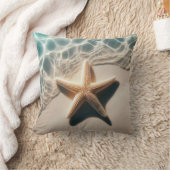 スターフィッシュシーシェルベージュトロピカルビーチ海 クッション (ブランケット)