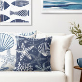 スターフィッシュシーシェル装飾用クッション クッション
