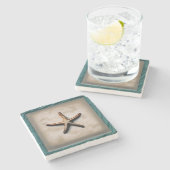 スターフィッシュシーライフビーチ海アートデコール ストーンコースター (横)