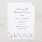 スターフィッシュジャックンジルウェディングシャワー招待状 招待状 (正面/裏面)