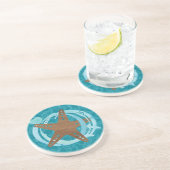 スターフィッシュスプラッシュサンドストーンコースター コースター (側面)