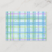 スターフィッシュタコシーホースビーチブルーベビーシャワー エンクロージャーカード (裏面)