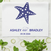 スターフィッシュティータオル、ギフト用キッチンタ結婚オル キッチンタオル (折り畳み)