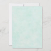 スターフィッシュトロピカルヴィンテージビーチミント結婚ズ 招待状 (裏面)