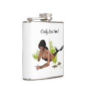 スターフィッシュドリンクフラスコ付きブルネットマーメイド フラスク (右)