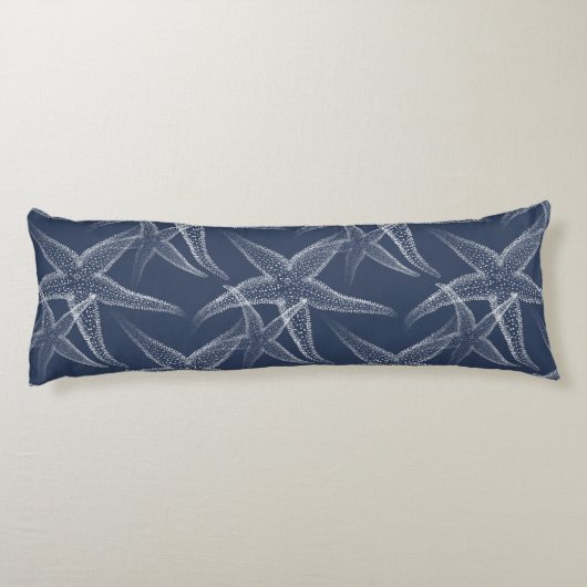 スターフィッシュネイビーブルービーチ抱き枕 ボディピロー (裏面)