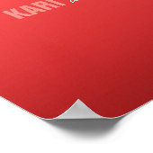 スターフィッシュネッティングビーチ結婚式ウェルカムサインサンゴ ポスター (角)