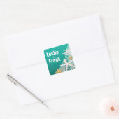 スターフィッシュネッティングビーチ結婚式特典 |アクア スクエアシール (封筒)