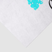 スターフィッシュパターンティール(緑がかった色)アクアホワイトメリークリスマス 薄葉紙 (詳細)