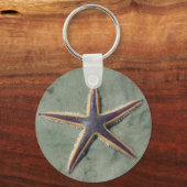 スターフィッシュパープルシースターオンビーチ キーホルダー (正面)