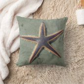 スターフィッシュパープルシースターオンビーチ クッション (ブランケット)