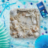 スターフィッシュパールシーシェルズドリフトウッドビーチ ペーパープレート (パーティー)