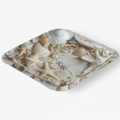 スターフィッシュパールシーシェルズドリフトウッドビーチ ペーパープレート (傾斜あり)