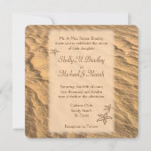 スターフィッシュビーチでのデスティネーションワエディング 招待状 (正面)