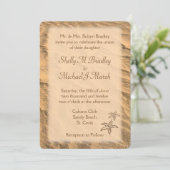 スターフィッシュビーチでの目的地ウェディング 招待状 (スタンド正面)