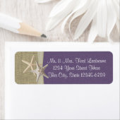 スターフィッシュビーチとバーラップパープル ラベル (インサイチュ)