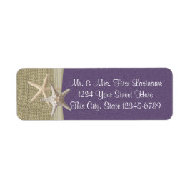 スターフィッシュビーチとバーラップパープル ラベル