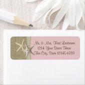 スターフィッシュビーチとバーラップピンク ラベル (インサイチュ)