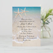 スターフィッシュビーチウェディングリハーサルディナー招待状 招待状 (スタンド正面)
