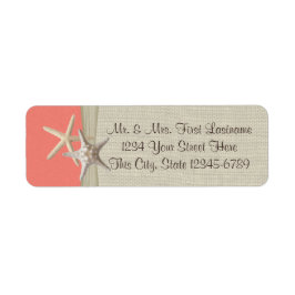 スターフィッシュビーチサンゴ ラベル