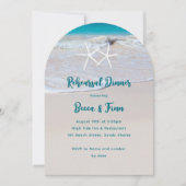 スターフィッシュビーチサンドリハーサルディナー招待状 招待状 (正面)