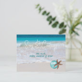 スターフィッシュビーチシーズアンドグリーティングホリデーポストカード ポストカード (スタンド正面)