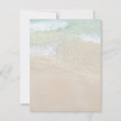 スターフィッシュビーチシーンウェディングの詳細 招待状 (裏面)