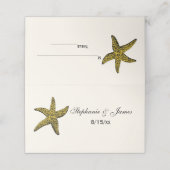 スターフィッシュビーチテーマエスコートカード座席表アイボリーC プレイスカード (外部開封)