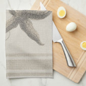 スターフィッシュビーチハウスシーショアコースト キッチンタオル (四つ折り)
