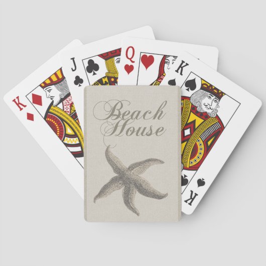 スターフィッシュビーチハウスシーショアコースト トランプ (裏面)