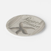 スターフィッシュビーチハウスシーショアコースト ペーパープレート (アングル)