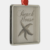 スターフィッシュビーチハウスシーショアコースト メタルオーナメント (右)