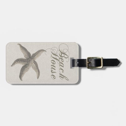 スターフィッシュビーチハウスシーショアコースト ラゲッジタグ (正面横)