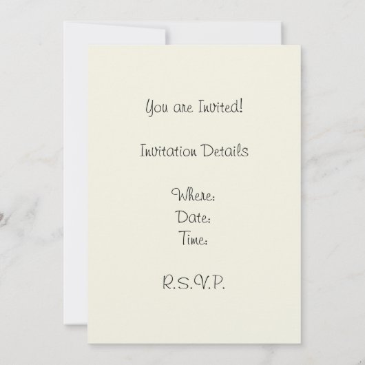 スターフィッシュビーチハウスシーショアコースト 招待状 (裏面)