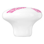 スターフィッシュビーチホットピンクガールズ子供部屋デコーカスタムル セラミックノブ (側面)