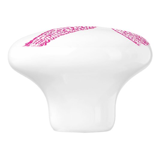 スターフィッシュビーチホットピンクガールズ子供部屋デコーカスタムル セラミックノブ (側面)