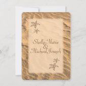 スターフィッシュビーチ先結婚式 招待状 (裏面)