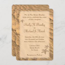 スターフィッシュビーチ先結婚式 招待状