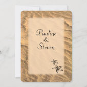 スターフィッシュビーチ先結婚式 招待状 (裏面)