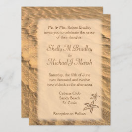 スターフィッシュビーチ先結婚式 招待状