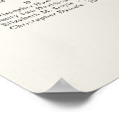 スターフィッシュビーチ海結婚のアルファベットの座席 ポスター (角)