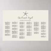 スターフィッシュビーチ海結婚のアルファベットの座席 ポスター (正面)